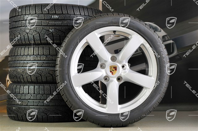 18" Komplet kół zimowych Cayman S, przednie felgi 8J x 18 ET57 + tylne 9J x 18 ET43 + opony 235/40 ZR18 + 255/40 ZR18