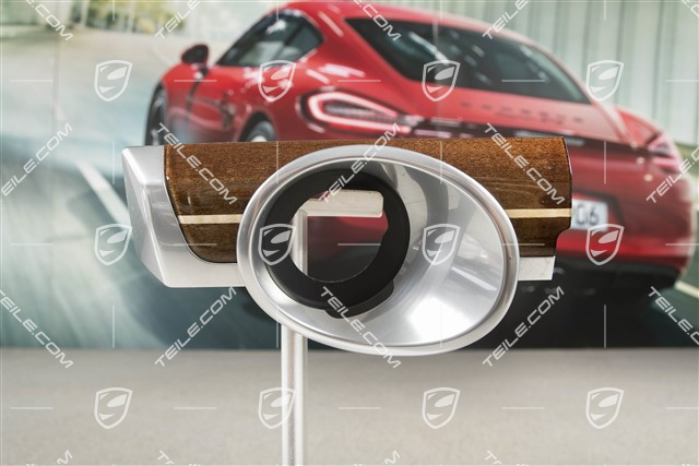 Dashboard trim / moulding, Ignition/Starter switch, Mahogany Yachting
