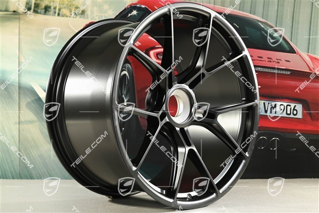 21" GT3 Felge, 12J x 21 ET45, schwarz seidenmatt