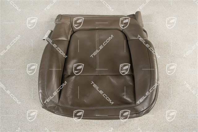 Front seat upholstery / cover, Leather, lower part / cushion, Umber, R