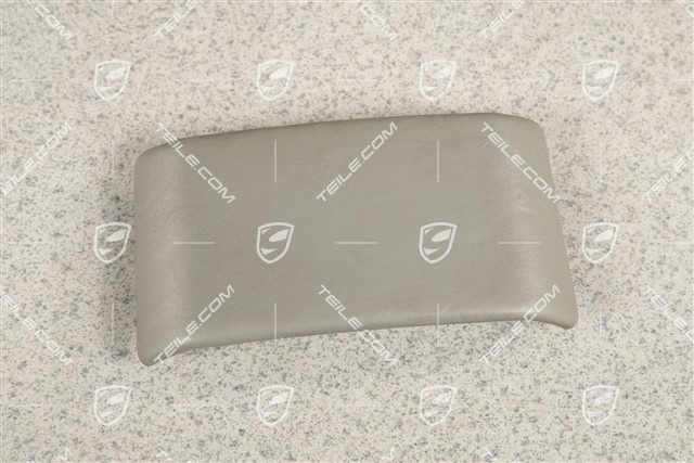 Extension upper part for center console rear, leather, Graphite grey, coupe / Targa