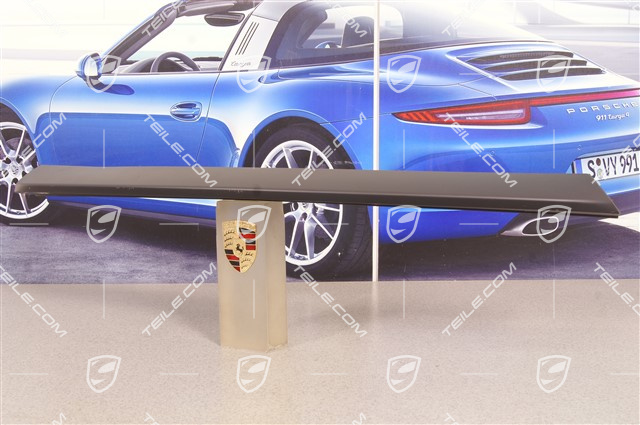 Front bumper lip spoiler, Cover, GTS, Sport Design, Black matte
