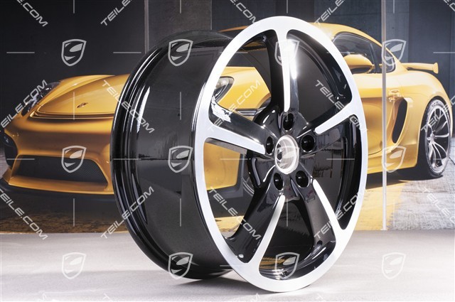 20" Komplet felg SportTechno, 8.5J x 20 ET57 + 10J x 20 x ET50, czarny połysk