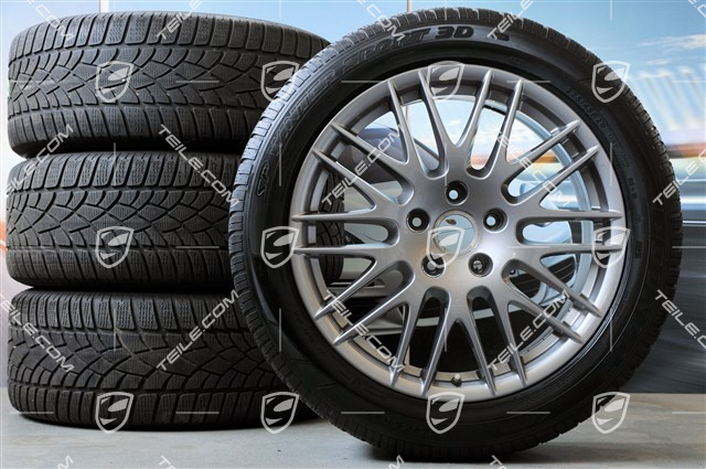 20-inch RS Spyder winter wheel set, 4 wheels 9J x 20 ET 57 + 4 Dunlop SP Winter Sport 3D tyres 275/45 R 20 110V XL M+S, with TPMS