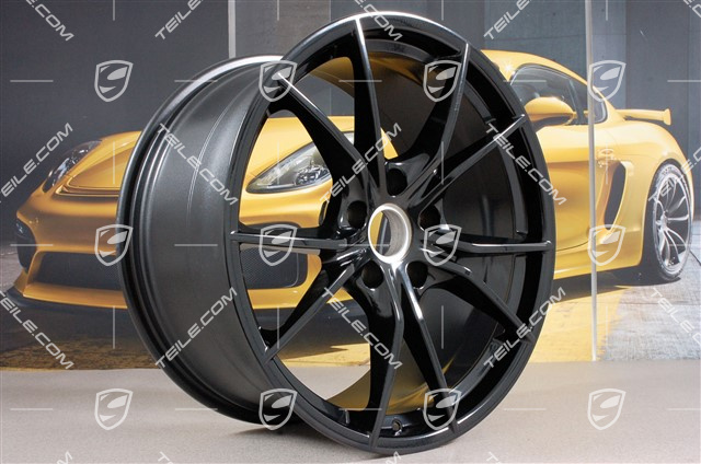 20-inch wheel rim Carrera S IV, 10J x 20 ET45, high-gloss black