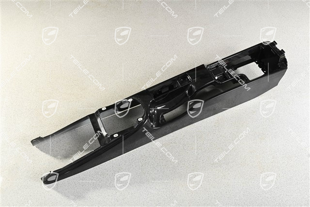 Konsola środkowa, lakierowana, czarna