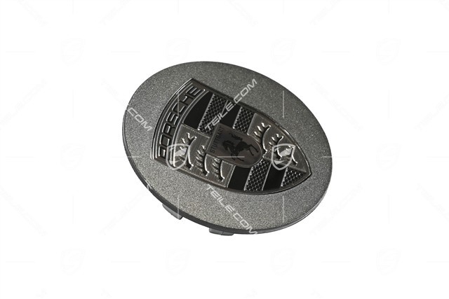 Komplet dekielków wklęsłych, herb Turbonit, dark titanium