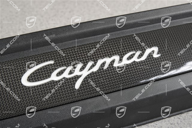 Blenden/Einstiegleisten, mit Beleuchtung, Carbon, "Cayman", Satz, L+R