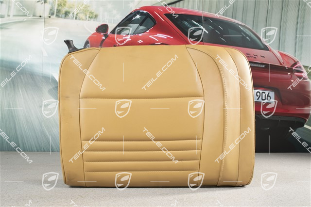 Back seat backrest, leather, savannah beige, Cabrio, R