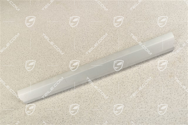 Dashboard trim / moulding, Passanger's side, Brushed Aluminium