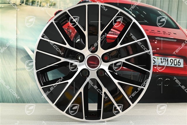 20" Macan S wheel rim, 7.5J x 20 ET32, high gloss black