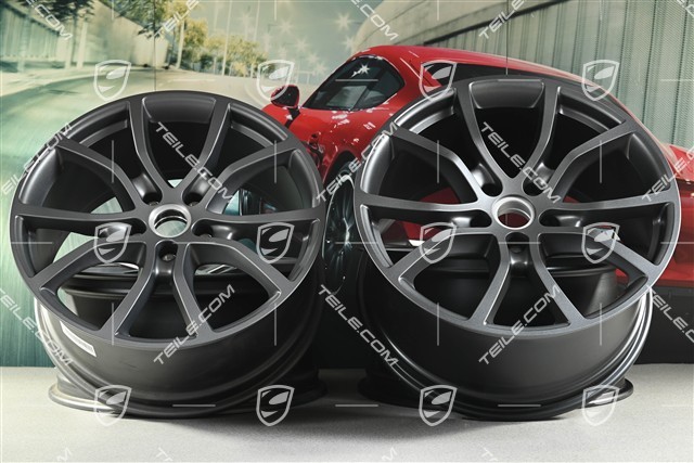 21" Felgensatz Exclusive Design, 9,5J x 21 ET46 + 11J x 21 ET58, vesuvgrau