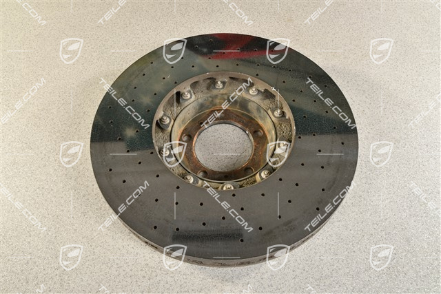 PCCB tarcza hamulcowa ceramiczna, Taycan / Panamera, 20" / 420mm, lekko uszkodzona na wewnętrznym rancie (zdjęcia), L