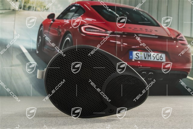 Convertible, Loudspeaker, rear, Satin Black, L