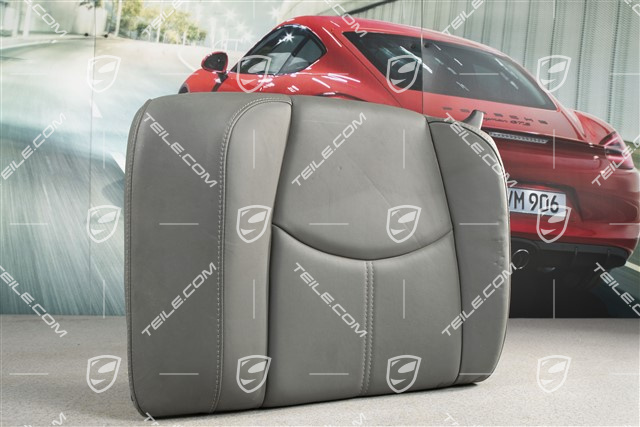 Back seat backrest, Coupe/Targa, Leather, Stone grey, L