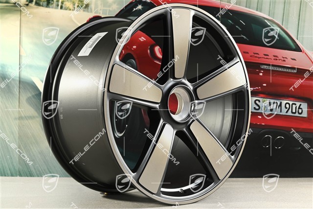 21" Felga Sport Classic, Exclusive Manufaktur "911 Spirit 70", centralne mocowanie, 11,5J x 21 ET79, brązowo-czarna, satynowy-półmat