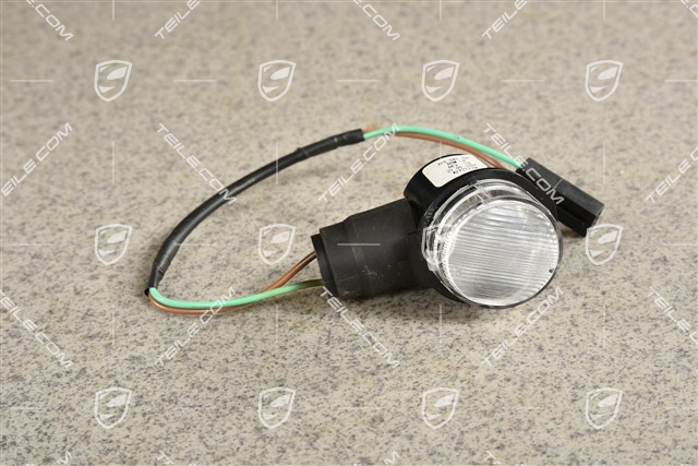 Lampka podświetlenia w lusterku drzwi, L