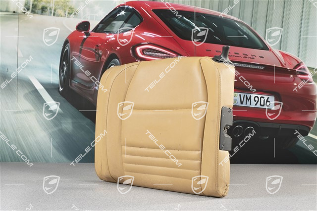 Back seat backrest, Rear, Leatherette, Savanna beige, Coupe, L