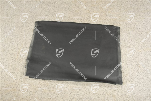 Sportschalensitz, Bezug, Unterteil / Lehne, Leder, Schwarz, L=R