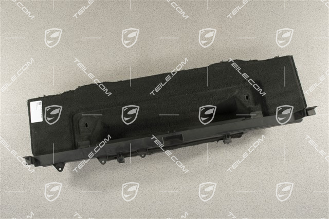 Blende Schlossträger / Schlossabdeckung, Unten, Schwarz