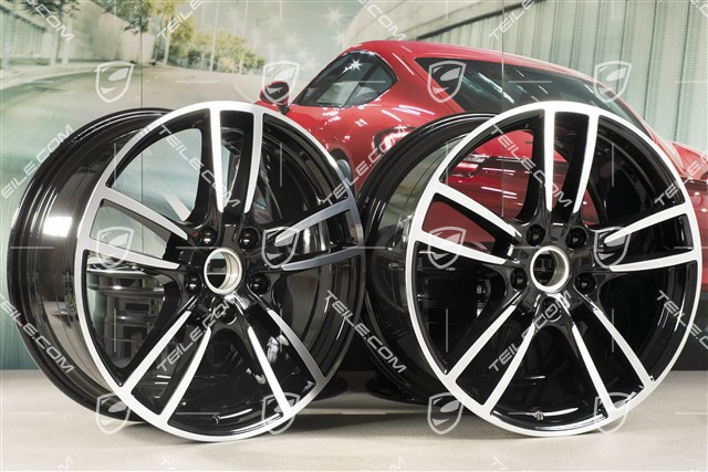 20" komplet felg Cayenne Sport COUPE Design, 10,5J x 20 ET55 + 9J x 20 ET50, Exclusiv