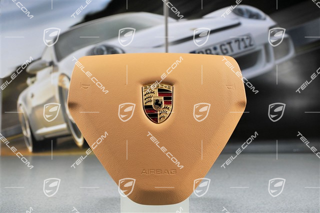 Airbag, 3-spoke, leather, sand beige