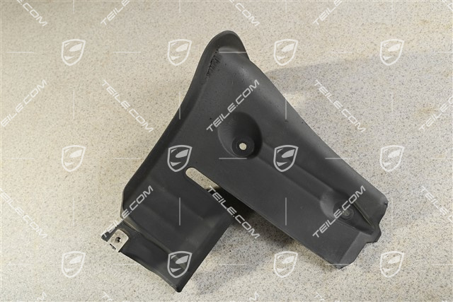 Wheel well housing cover, lower part, rear, black, C2/C2S, R