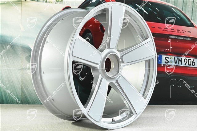 20" felga Sport Classic "911 Turbo 50 Years", centralnie mocowana, 9,5J x 20 ET44, biały wysoki połysk