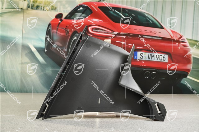 Air guide / duct, black matte, R