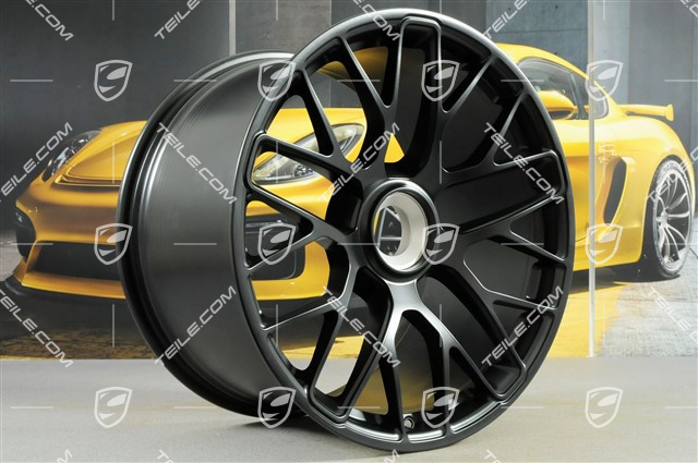20" Turbo S Felge, Zentralverschluss, 11,5J x 20 ET56, schwarz seidenmatt