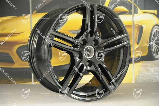 20" Felge Panamera Turbo, 10,5J x 20 ET71, für Winterbetrieb, in Schwarz Hochglanz