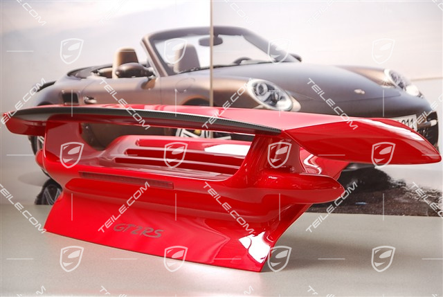 GT2 / GT2 RS Rear spoiler set (engine lid, wing, CARBON lip spoiler), incl. small pieces