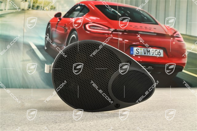 Convertible, Loudspeaker, rear, Satin Black, L