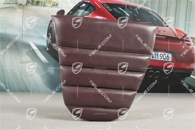 Back seat lower / cushion, Leatherette, Wine red, R
