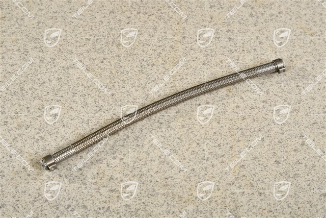 Unterdruckschlauch, Geflochtener Vakuumschlauch aus Edelstahl 190mm Lang