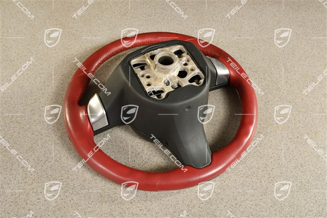 Lenkrad, Glattleder Carrerarot,  PDK-Getriebe