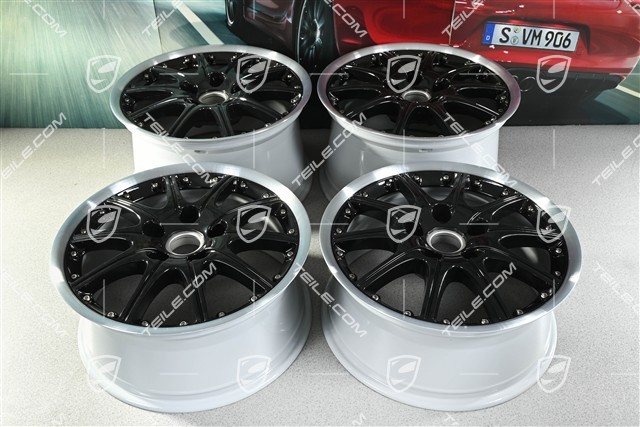 18" Felgensatz GT3 SportDesign, 7,5J x 18 ET50 + 10J x 18 ET65, czarne