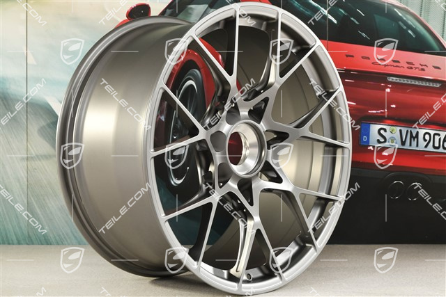 20" felga GT3RS, 10J x 20 ET45, ciemny srebrny "darksilver"