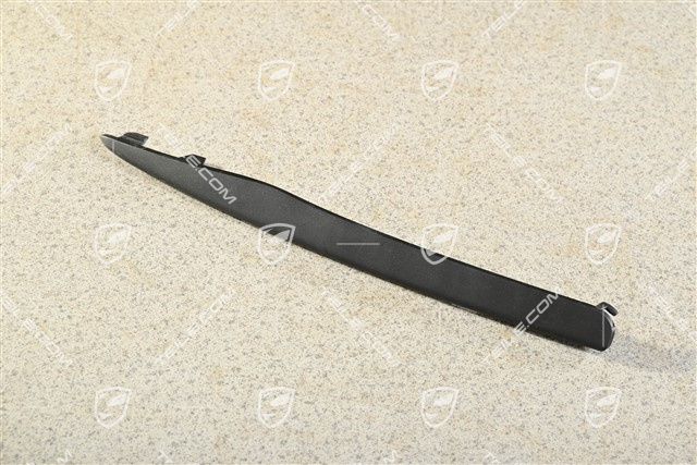Front bumper retaining frame, upper cover, RWD, black satin, L