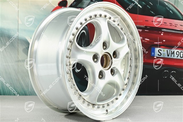 18" felga Carrera RS, Speedline, 8J x 18 ET52, ślady użytkowania, wymaga renowacji