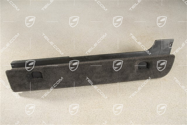 Auflage, Kofferraum, Perlvelours, Schwarz, L