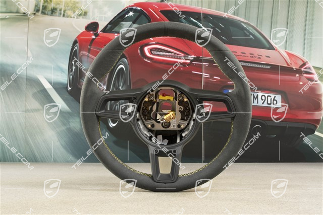 Sportlenkrad GT, Alcantara, Schwarz/Racinggelb