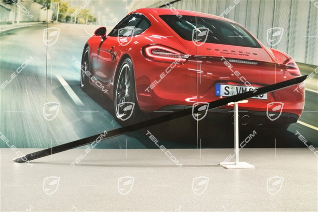 Zierleiste vom Heckklappenfenster, Hochglanz, Schwarz