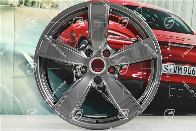20-inch wheel rim set Carrera Sport, 8,5J x 20 ET57 + 10,5J x 20 ET51, titanium dark