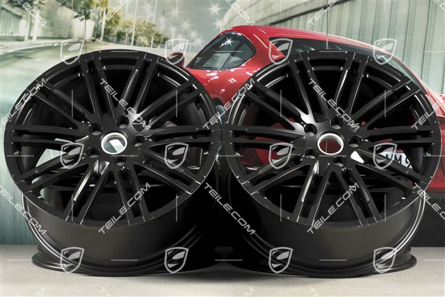 21-inch rims set Turbo III, facelift, 10J x 21 ET50, in black satin-mat