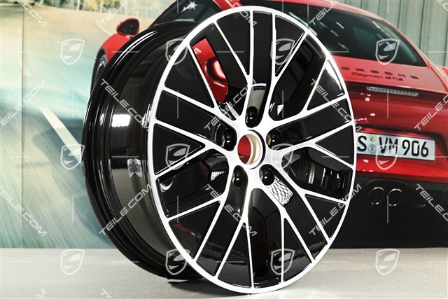 20" Macan S wheel rim, 7.5J x 20 ET32, high gloss black