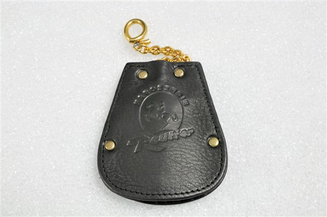 Key case, REUTTER logo + Porsche crest, leather black