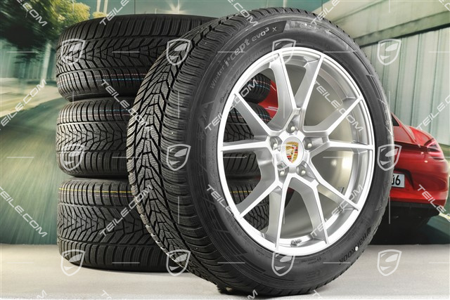 20-inch Cayenne S winter wheel set, rims 9J x 20 ET50 + 10,5J x 20 ET64 + Hankook winter tyres 255/55 R20 + 295/45 R20, with TPMS