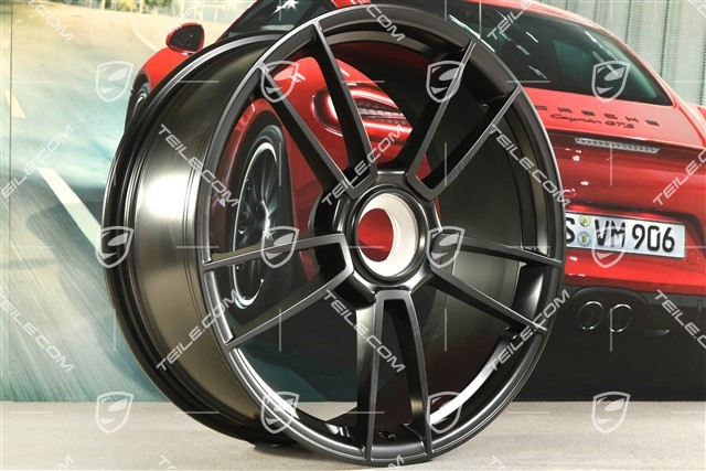 20" Turbo S Felge, 8,5J x 20 ET50, in Schwarz Seidenmatt
