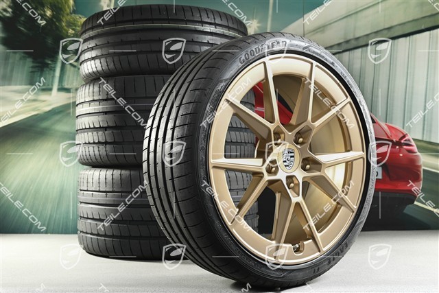 20+21" Koła letnie Carrera S, felgi 8,5J x 20 ET50 + 11,5J x 21 ET79, opony letnie Goodyear 245/35 R20 + 315/30 R21